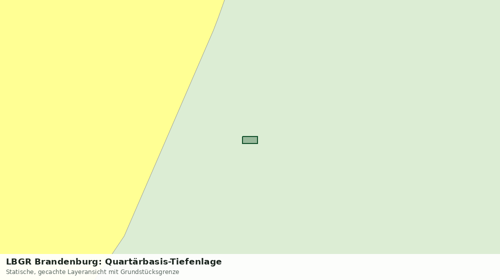 Statische Kartenansicht: LBGR Brandenburg: Quartärbasis-Tiefenlage