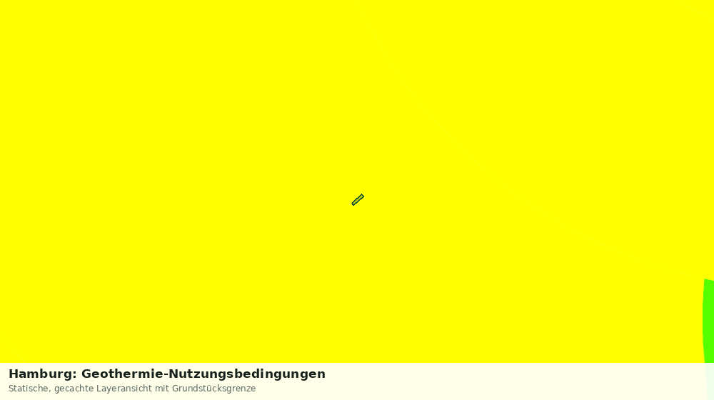 Statische Kartenansicht: Hamburg: Geothermie-Nutzungsbedingungen