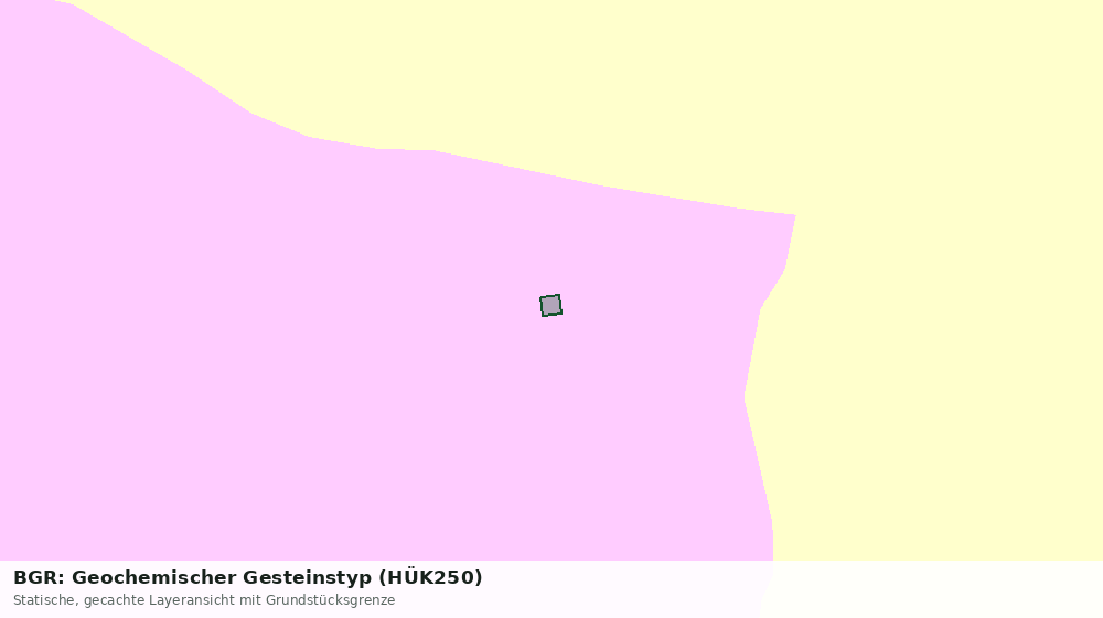 Statische Kartenansicht: BGR: Geochemischer Gesteinstyp (HÜK250)