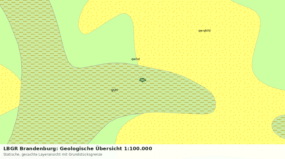 Statische Kartenansicht: LBGR Brandenburg: Geologische Übersicht 1:100.000