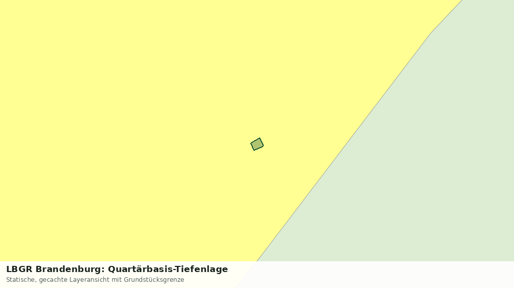 Statische Kartenansicht: LBGR Brandenburg: Quartärbasis-Tiefenlage