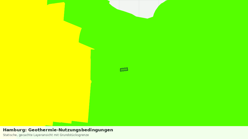 Statische Kartenansicht: Hamburg: Geothermie-Nutzungsbedingungen