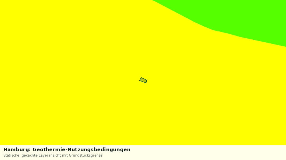 Statische Kartenansicht: Hamburg: Geothermie-Nutzungsbedingungen