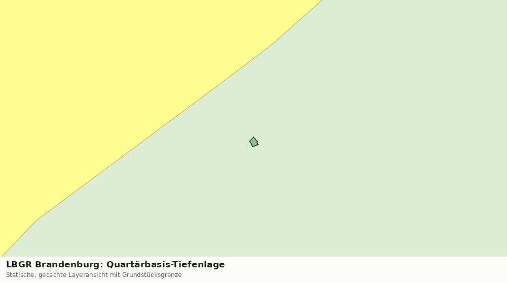 Statische Kartenansicht: LBGR Brandenburg: Quartärbasis-Tiefenlage