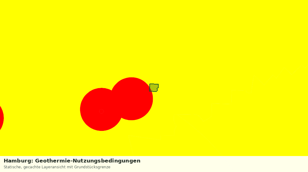 Statische Kartenansicht: Hamburg: Geothermie-Nutzungsbedingungen