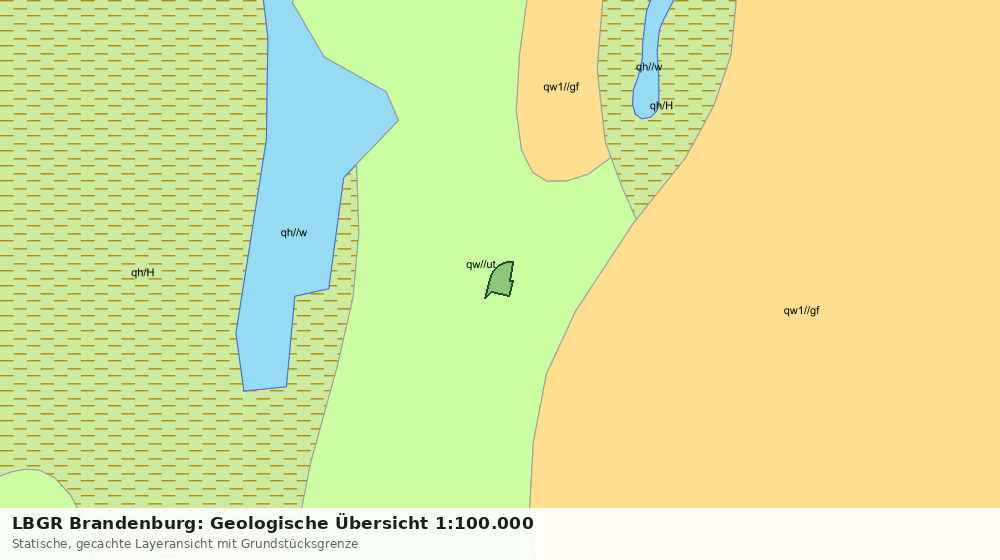 Statische Kartenansicht: LBGR Brandenburg: Geologische Übersicht 1:100.000