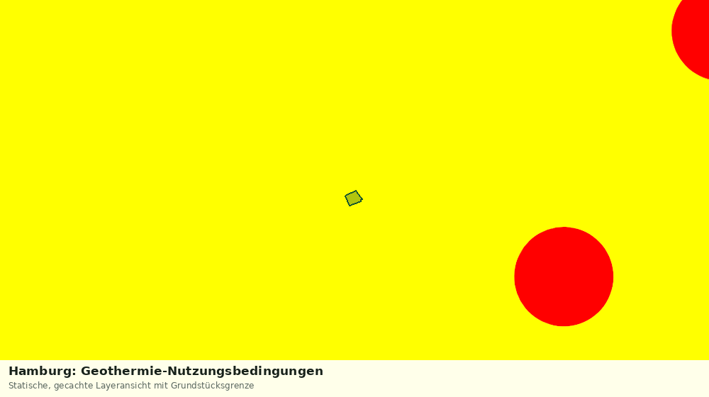 Statische Kartenansicht: Hamburg: Geothermie-Nutzungsbedingungen