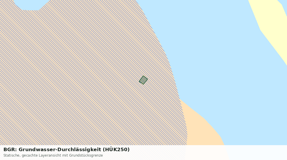 Statische Kartenansicht: BGR: Grundwasser-Durchlässigkeit (HÜK250)