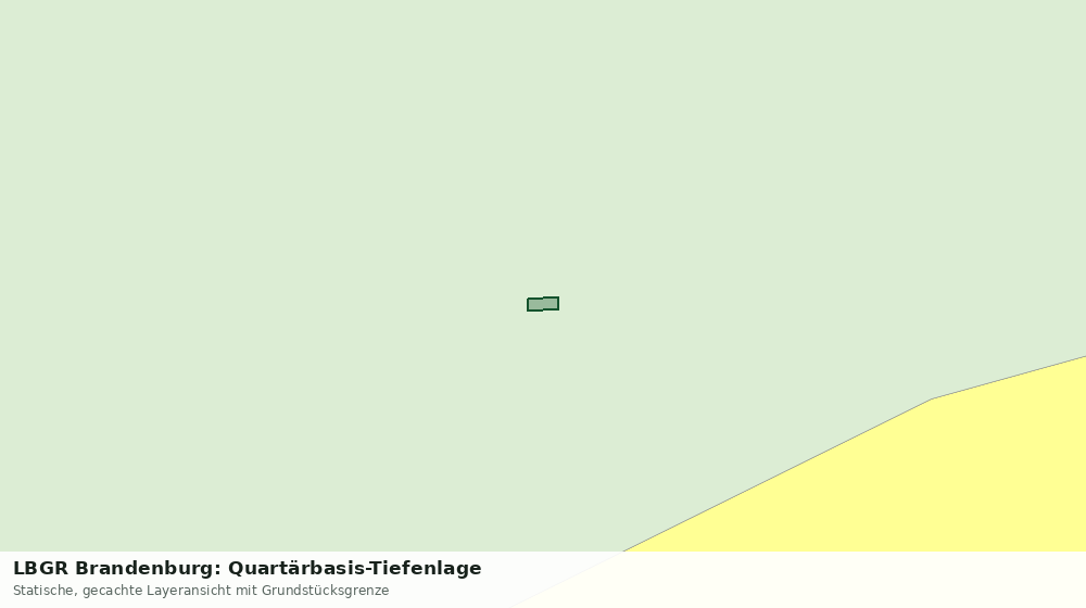 Statische Kartenansicht: LBGR Brandenburg: Quartärbasis-Tiefenlage