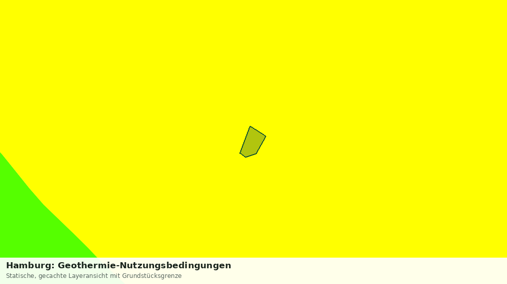 Statische Kartenansicht: Hamburg: Geothermie-Nutzungsbedingungen