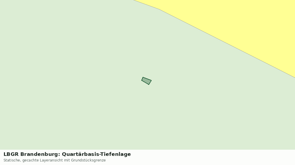 Statische Kartenansicht: LBGR Brandenburg: Quartärbasis-Tiefenlage