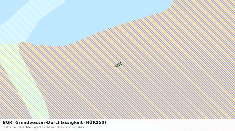 Statische Kartenansicht: BGR: Grundwasser-Durchlässigkeit (HÜK250)