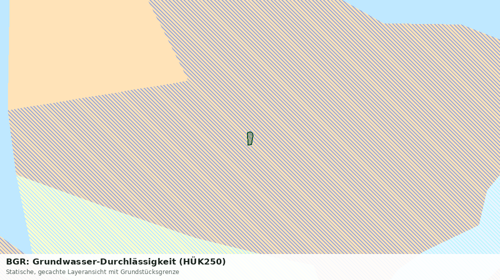 Statische Kartenansicht: BGR: Grundwasser-Durchlässigkeit (HÜK250)