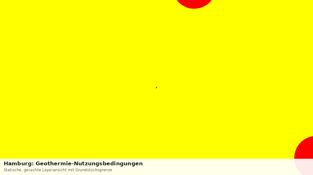 Statische Kartenansicht: Hamburg: Geothermie-Nutzungsbedingungen