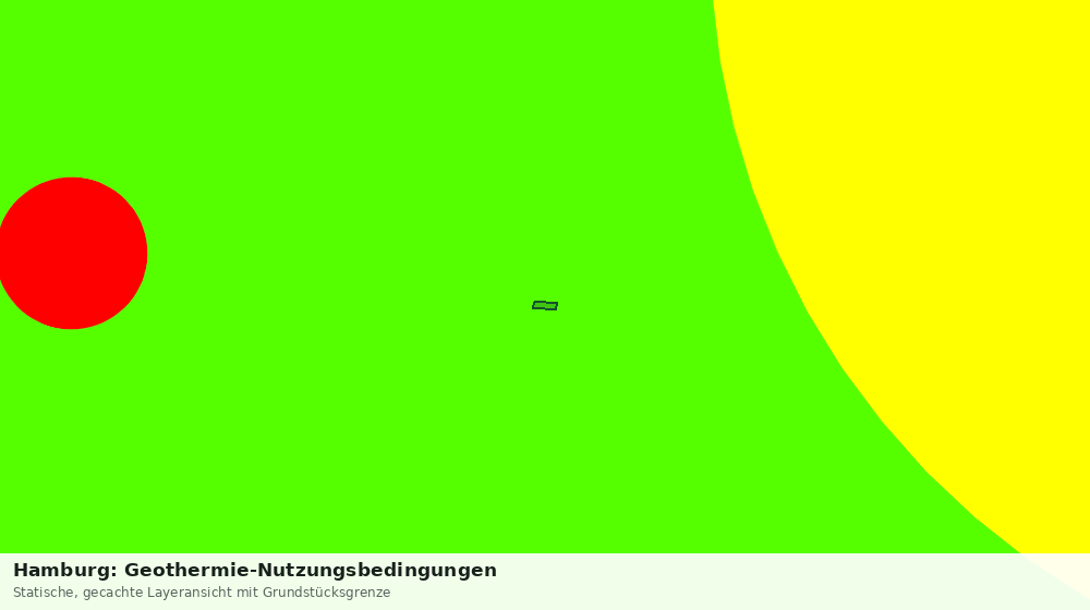 Statische Kartenansicht: Hamburg: Geothermie-Nutzungsbedingungen