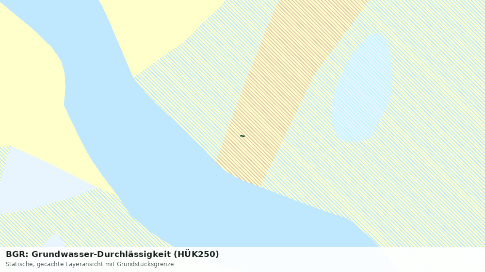 Statische Kartenansicht: BGR: Grundwasser-Durchlässigkeit (HÜK250)