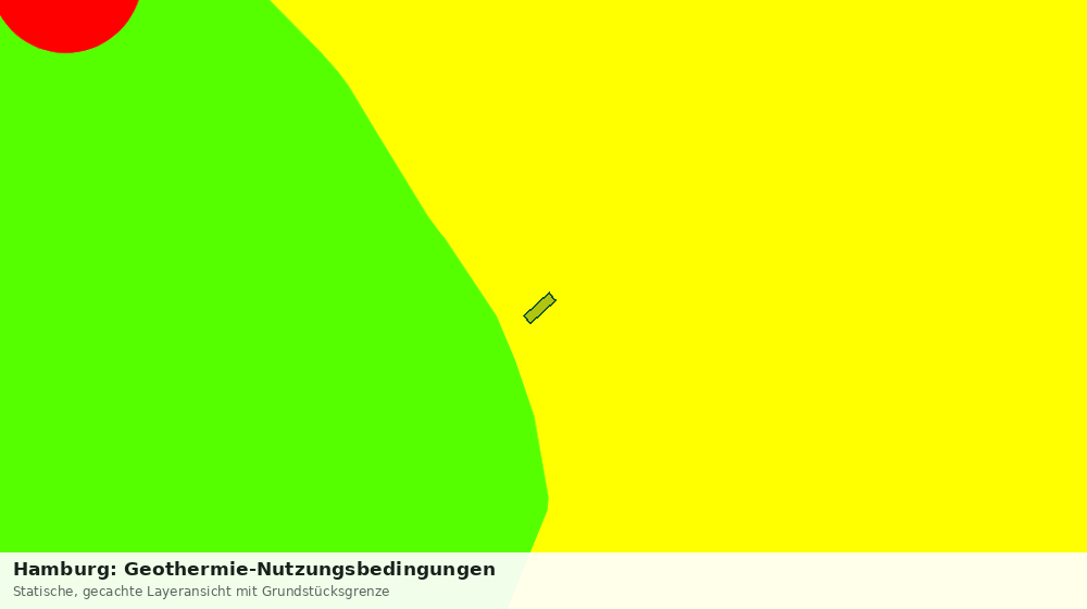 Statische Kartenansicht: Hamburg: Geothermie-Nutzungsbedingungen