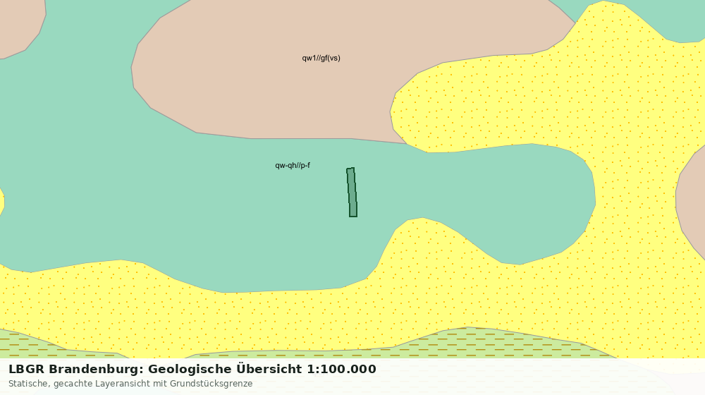 Statische Kartenansicht: LBGR Brandenburg: Geologische Übersicht 1:100.000