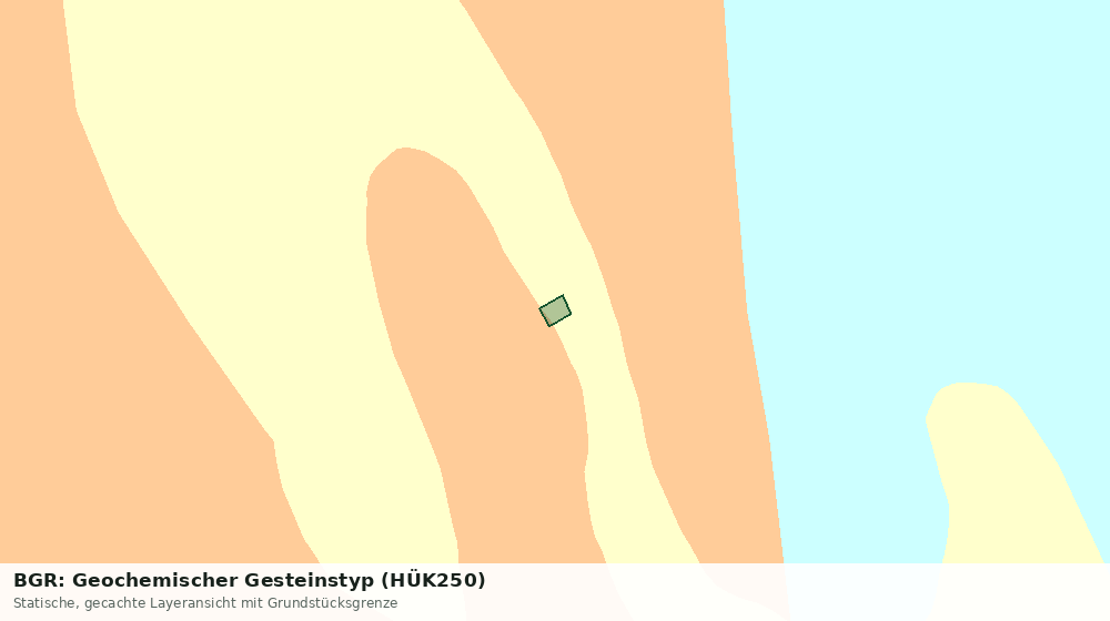Statische Kartenansicht: BGR: Geochemischer Gesteinstyp (HÜK250)
