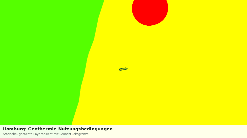 Statische Kartenansicht: Hamburg: Geothermie-Nutzungsbedingungen