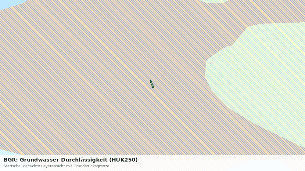 Statische Kartenansicht: BGR: Grundwasser-Durchlässigkeit (HÜK250)