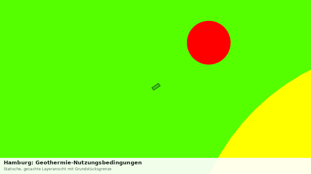 Statische Kartenansicht: Hamburg: Geothermie-Nutzungsbedingungen