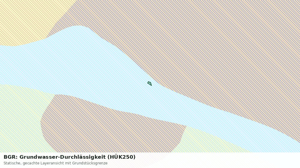 Statische Kartenansicht: BGR: Grundwasser-Durchlässigkeit (HÜK250)