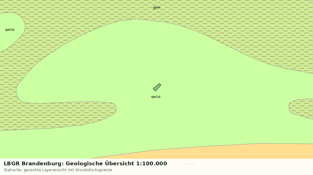 Statische Kartenansicht: LBGR Brandenburg: Geologische Übersicht 1:100.000