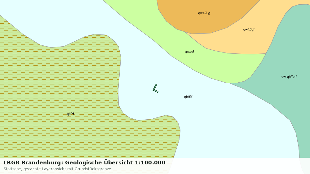 Statische Kartenansicht: LBGR Brandenburg: Geologische Übersicht 1:100.000