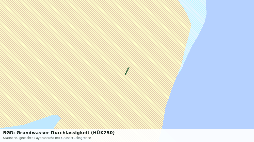 Statische Kartenansicht: BGR: Grundwasser-Durchlässigkeit (HÜK250)