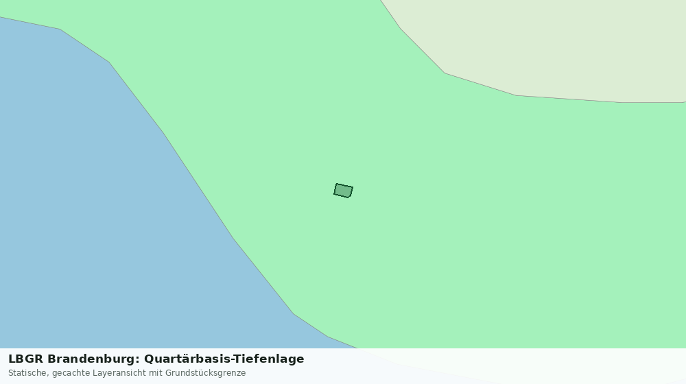 Statische Kartenansicht: LBGR Brandenburg: Quartärbasis-Tiefenlage