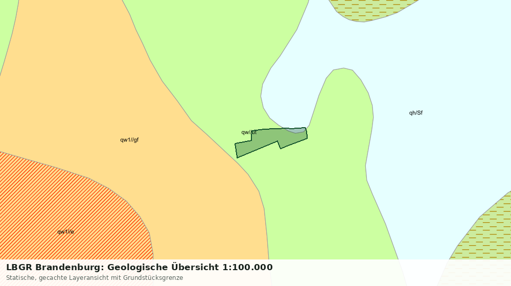 Statische Kartenansicht: LBGR Brandenburg: Geologische Übersicht 1:100.000