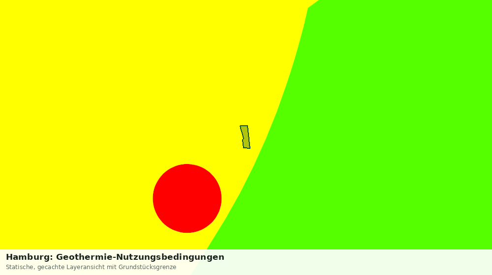Statische Kartenansicht: Hamburg: Geothermie-Nutzungsbedingungen