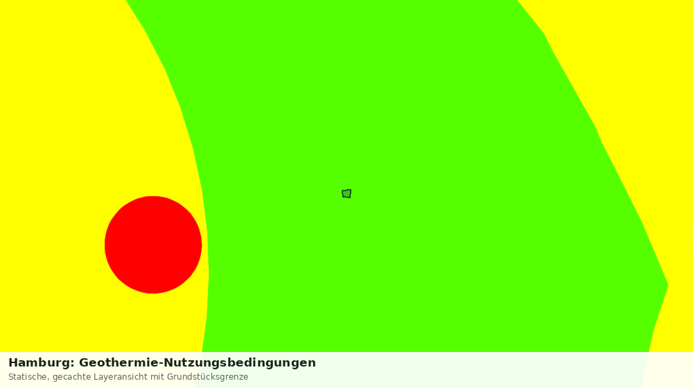 Statische Kartenansicht: Hamburg: Geothermie-Nutzungsbedingungen