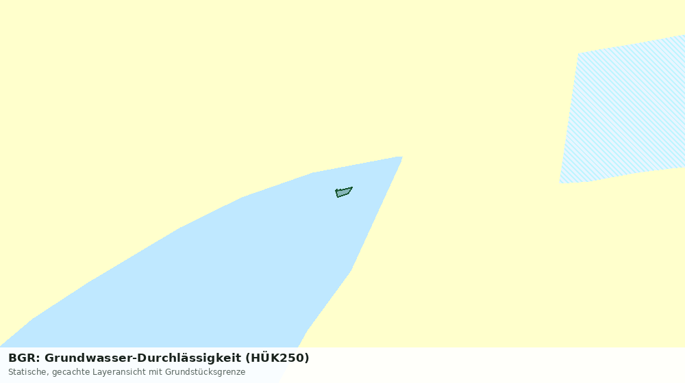 Statische Kartenansicht: BGR: Grundwasser-Durchlässigkeit (HÜK250)