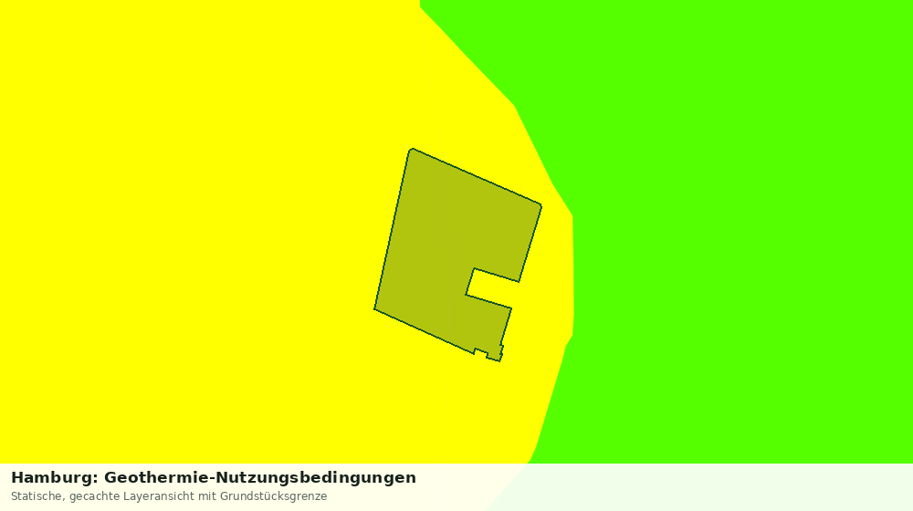Statische Kartenansicht: Hamburg: Geothermie-Nutzungsbedingungen