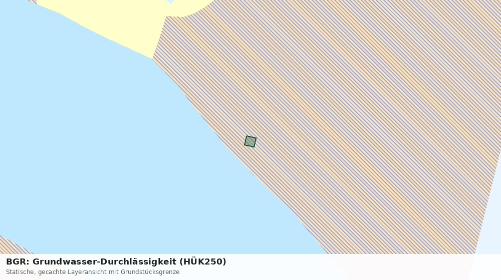 Statische Kartenansicht: BGR: Grundwasser-Durchlässigkeit (HÜK250)