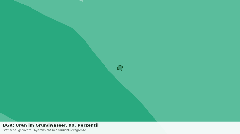 Statische Kartenansicht: BGR: Uran im Grundwasser, 90. Perzentil