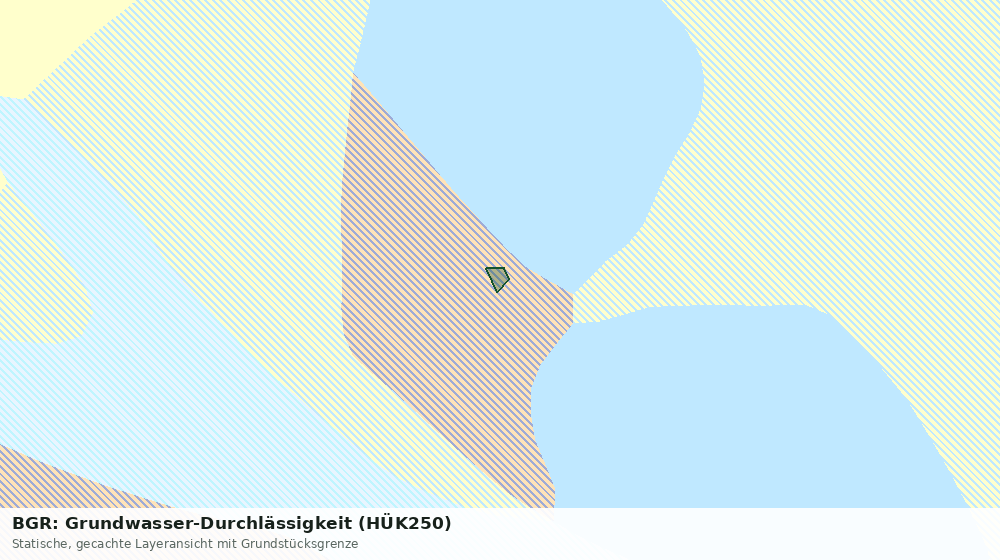 Statische Kartenansicht: BGR: Grundwasser-Durchlässigkeit (HÜK250)