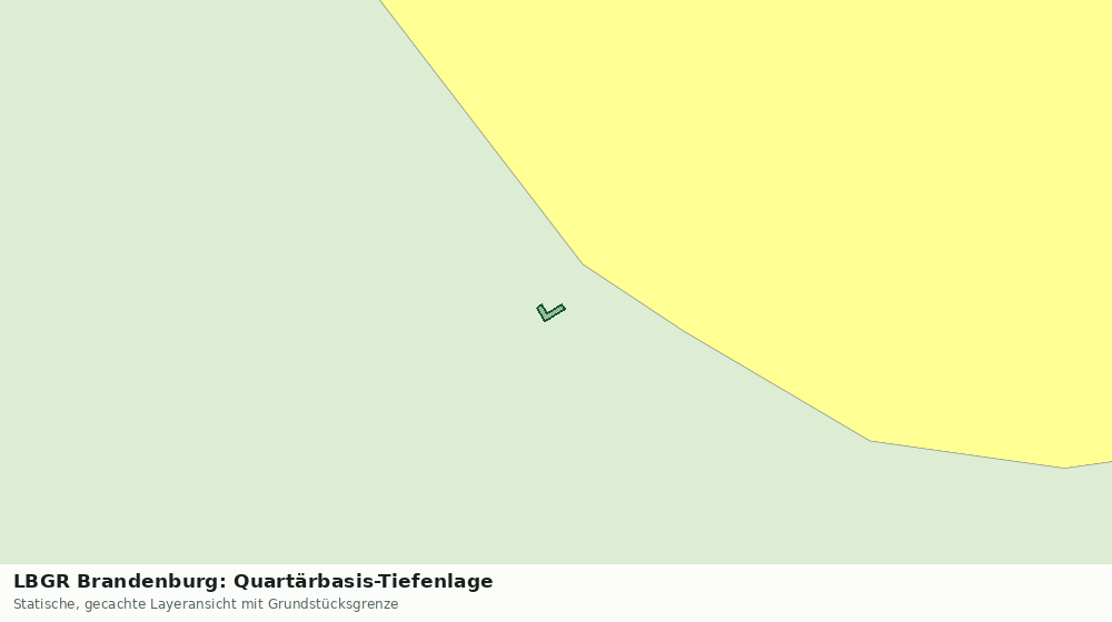 Statische Kartenansicht: LBGR Brandenburg: Quartärbasis-Tiefenlage