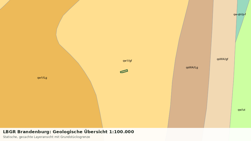 Statische Kartenansicht: LBGR Brandenburg: Geologische Übersicht 1:100.000