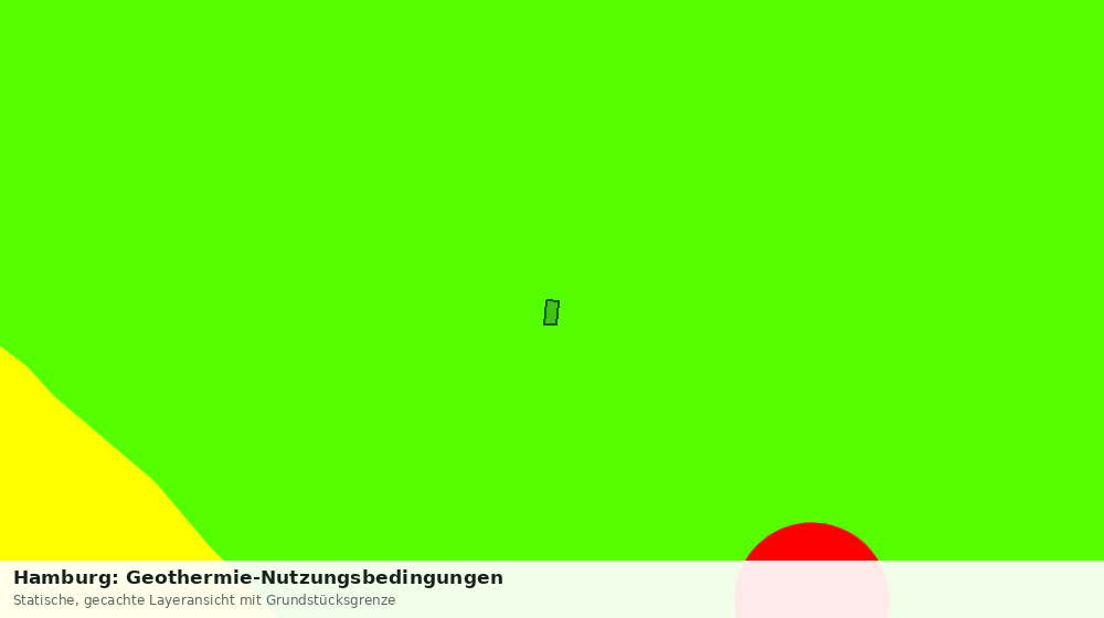 Statische Kartenansicht: Hamburg: Geothermie-Nutzungsbedingungen