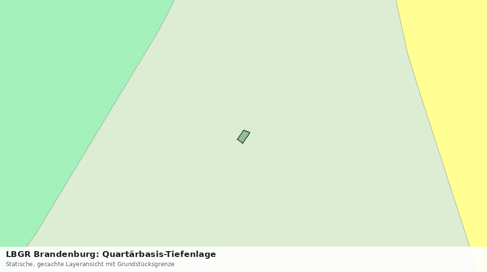 Statische Kartenansicht: LBGR Brandenburg: Quartärbasis-Tiefenlage