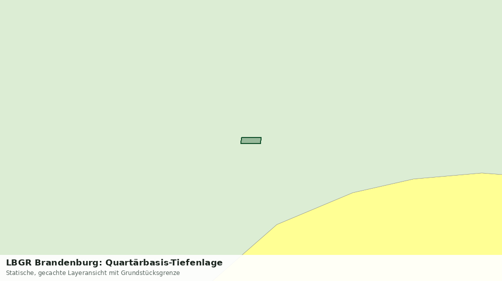 Statische Kartenansicht: LBGR Brandenburg: Quartärbasis-Tiefenlage