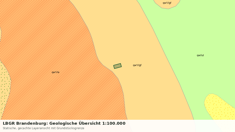 Statische Kartenansicht: LBGR Brandenburg: Geologische Übersicht 1:100.000