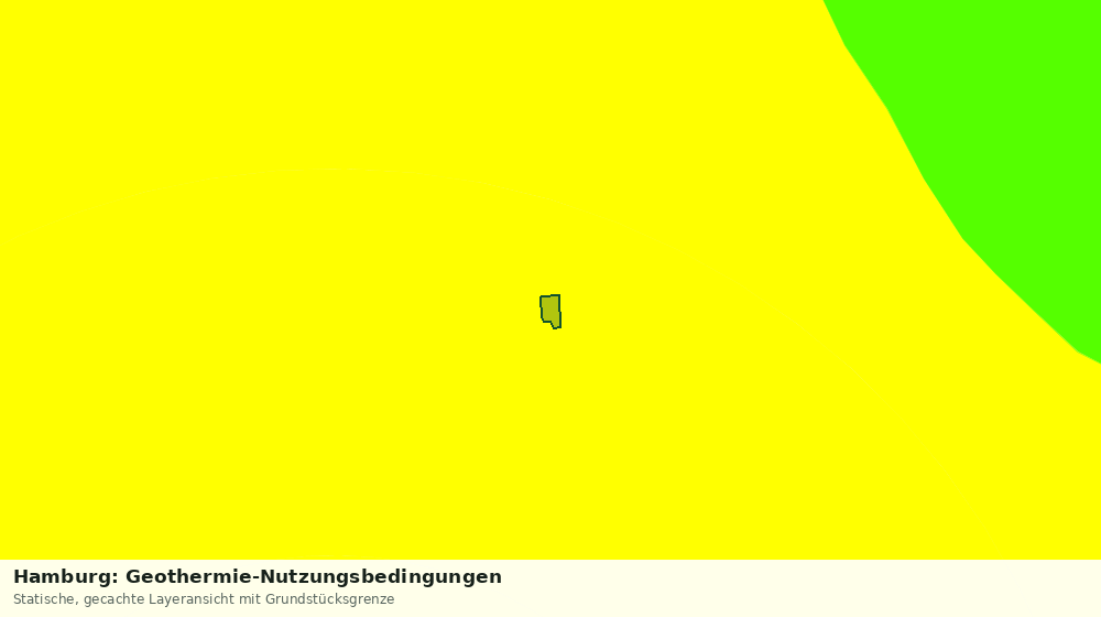 Statische Kartenansicht: Hamburg: Geothermie-Nutzungsbedingungen