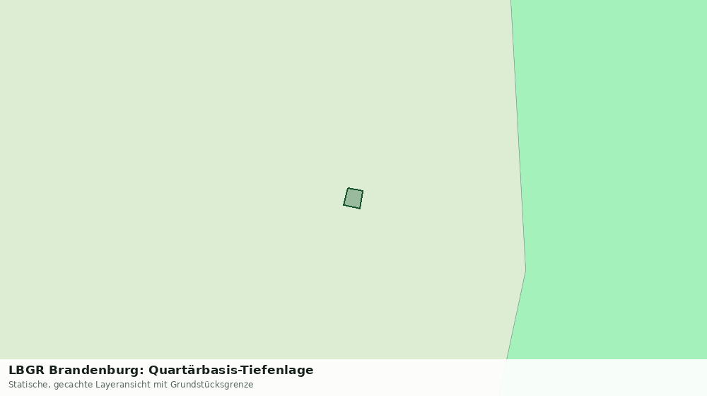 Statische Kartenansicht: LBGR Brandenburg: Quartärbasis-Tiefenlage