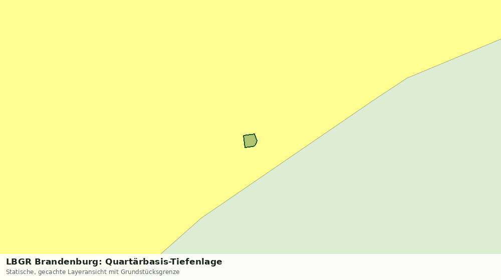 Statische Kartenansicht: LBGR Brandenburg: Quartärbasis-Tiefenlage