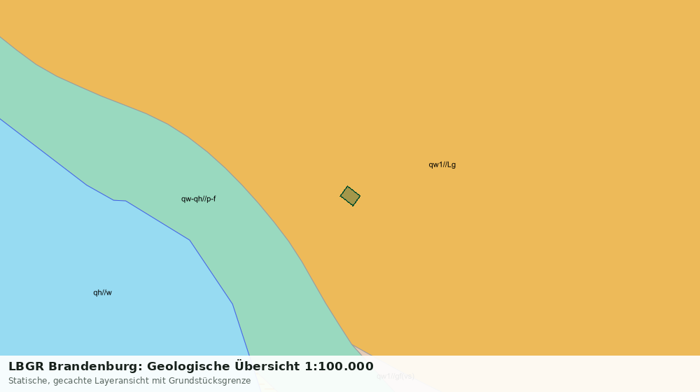 Statische Kartenansicht: LBGR Brandenburg: Geologische Übersicht 1:100.000