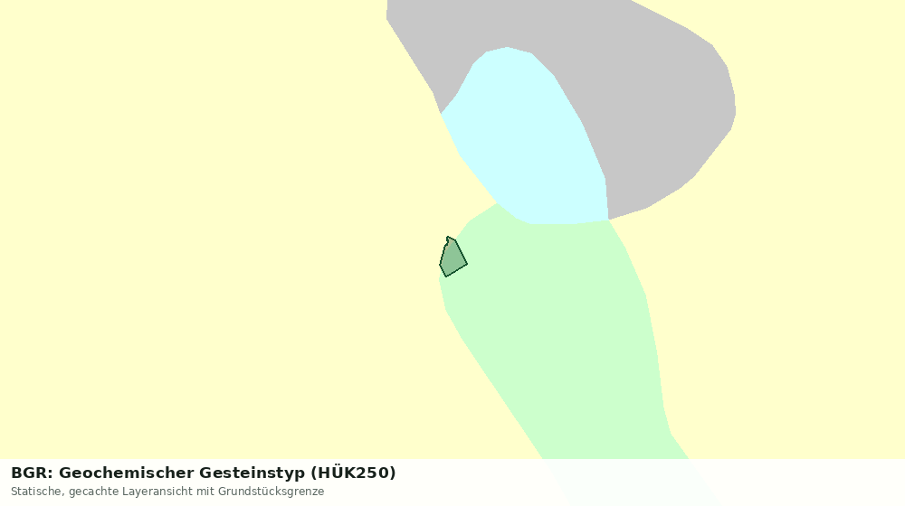 Statische Kartenansicht: BGR: Geochemischer Gesteinstyp (HÜK250)